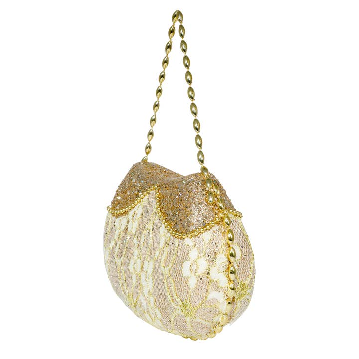 Perfect Holiday - Wholesale Ornament - Champaign Purse Shaped Ornament1