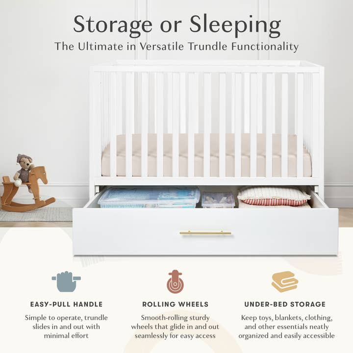 HushCrib - Wholesale Bed - Kids & Baby - HushCrib 3-in-1 Convertible Crib with Trundle