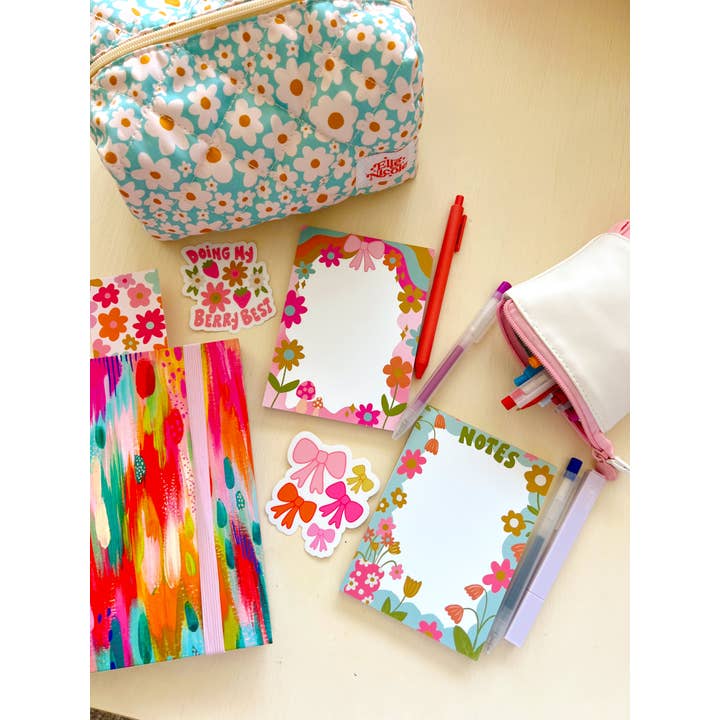 Elle Nicole - Wholesale Notepad - 4x5.5in Notepad - Floral Notes