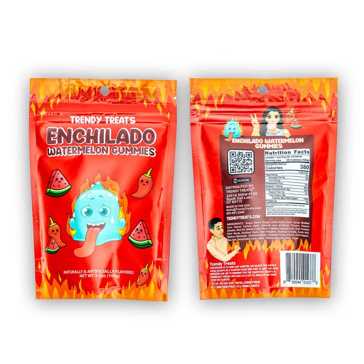Trendy Treats - Wholesale Gummy - Mini Chamoy Watermelon Gummies!2
