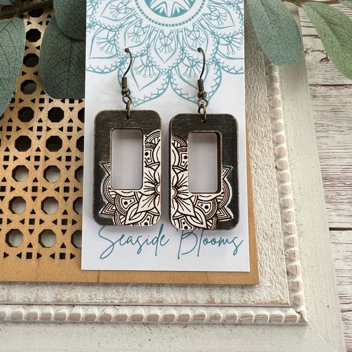 Seasideblooms - Wholesale Dangle Earrings - Hand painted1