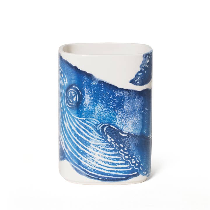 BlissHome - Wholesale Utensil Holder - Creatures Utensil Pot Whale | Whale Utensil Jug | Blue Pot