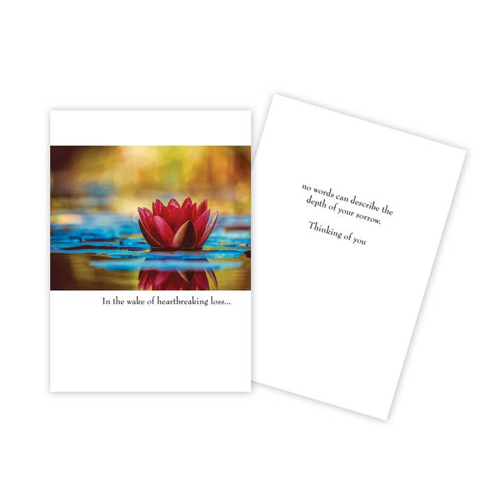 Sun Day Greetings - Wholesale Sympathy Card - Lotus Sympathy Card
