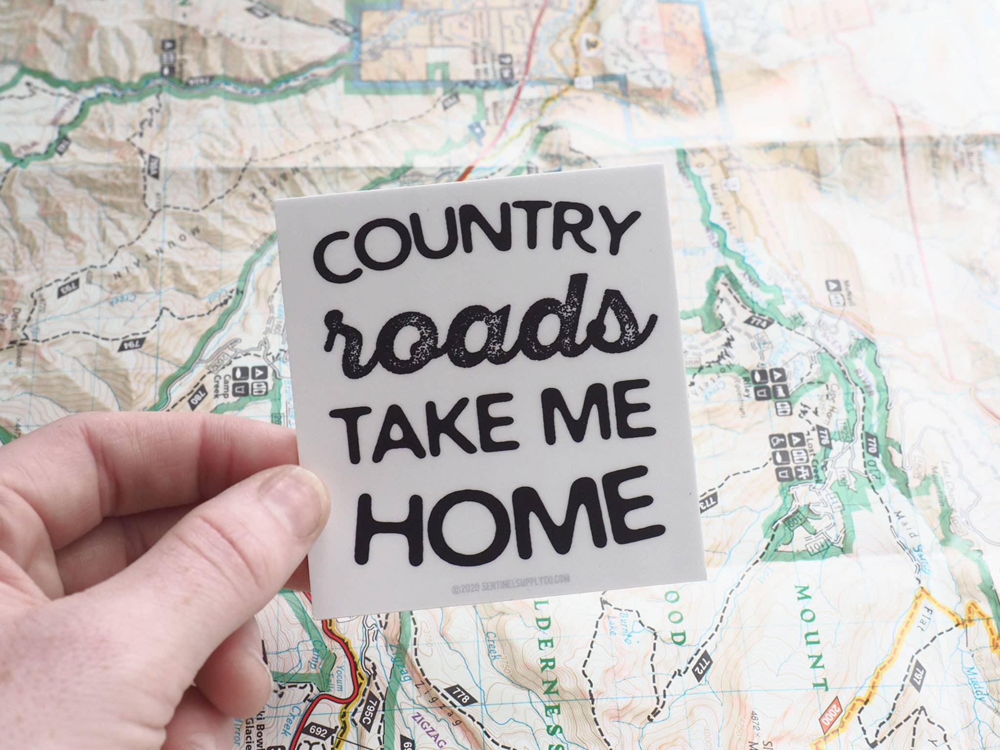 Sentinel Supply - Wholesale Sticker - Take Me Home Country Roads Sticker, Cute Lyrics Decal4