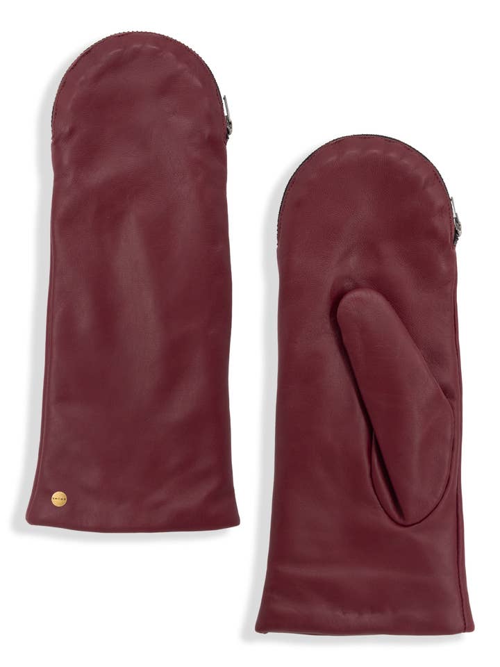 Moufles en cuir convertibles doublées de cachemire Sydney - Femme pour la vente par BRUME