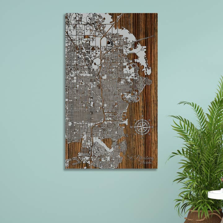 Florida: Sankt Petersburgs gatukarta för wholesale av Fire & Pine