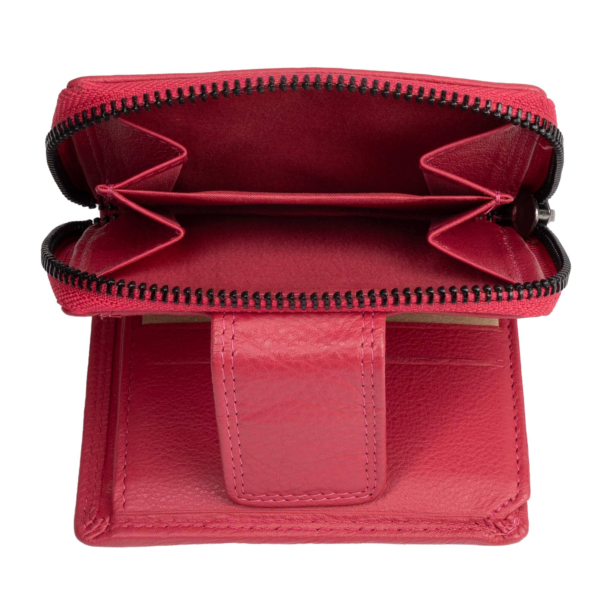 Greenwood - Wholesale Wallet - Unisex - Akiro women's small leather wallet with zip pocket11