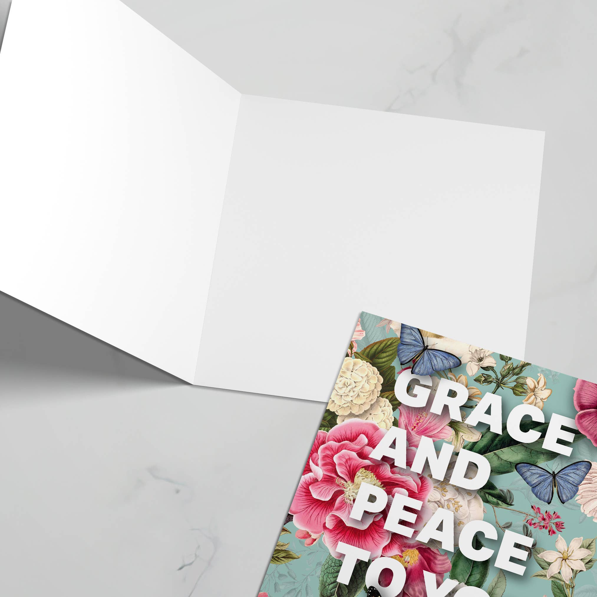 The Christian Poster Company – wholesale Everyday greeting card – "Grace and Peace" Christian greeting card1