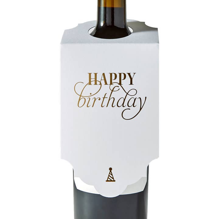 Happy Birthday | Wine & Spirit Tag for wholesale by Color Box Design & Letterpress