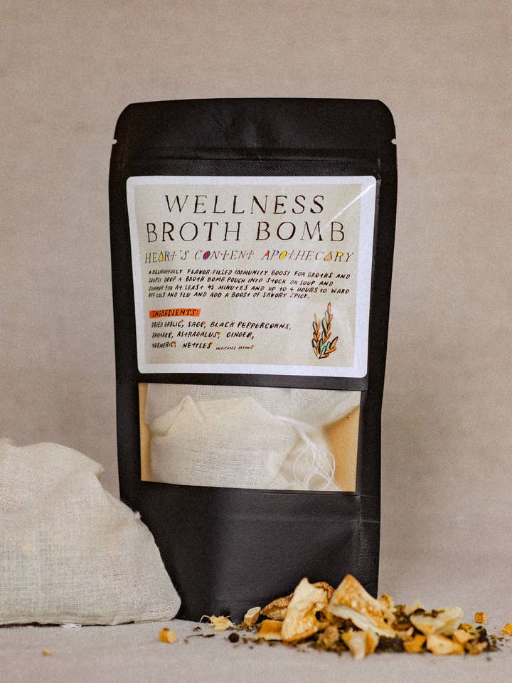 Wellness Broth Bomb for wholesale by Hearts Content Apothecary