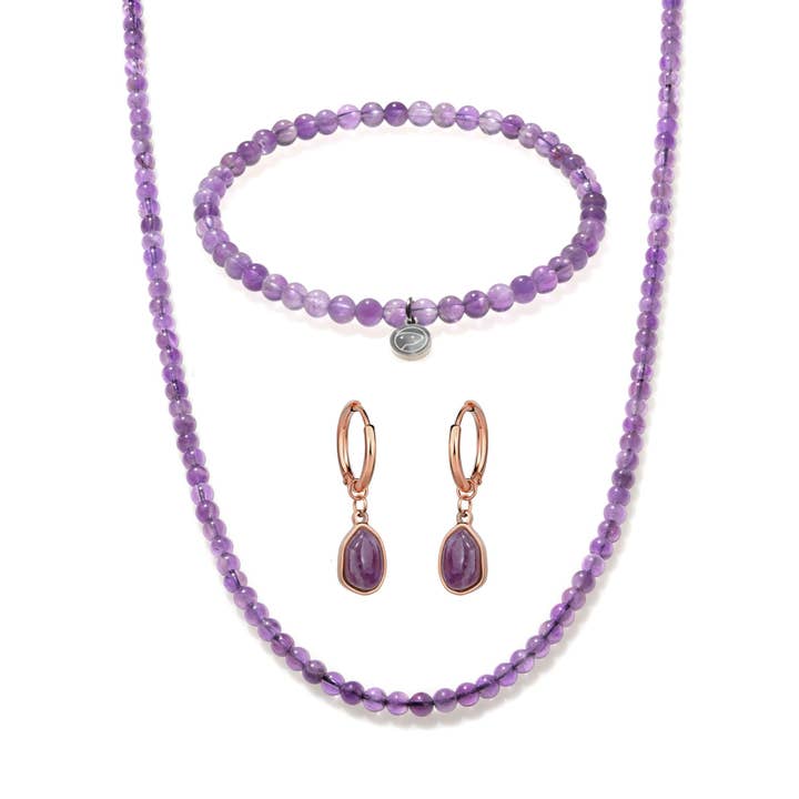 Amethyst 3-Piece Set Mini for wholesale by Otter Spirit