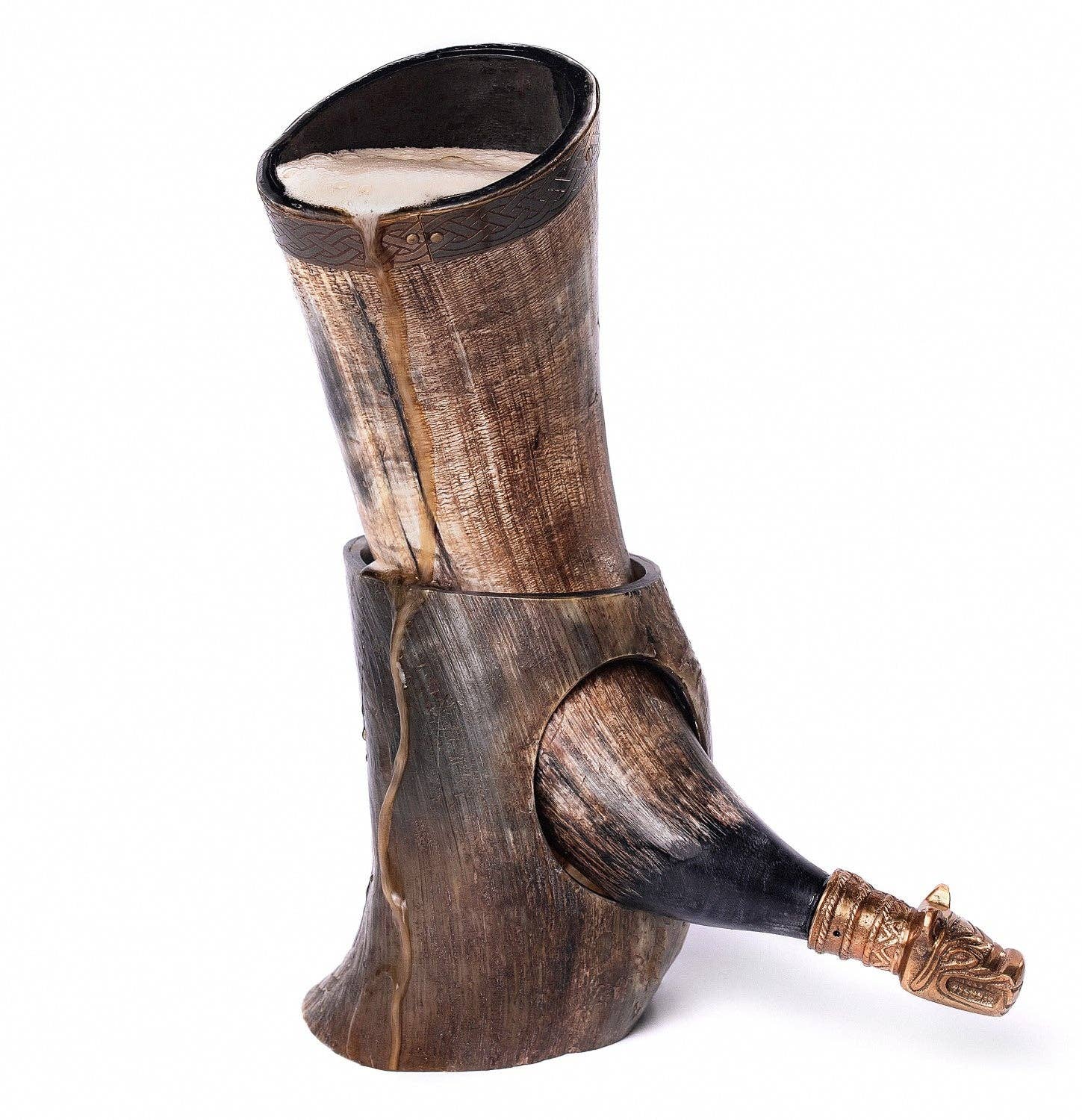 Norse Tradesman – wholesale Dricksglas och koppar – Vikingasdrickshorn med stativ36