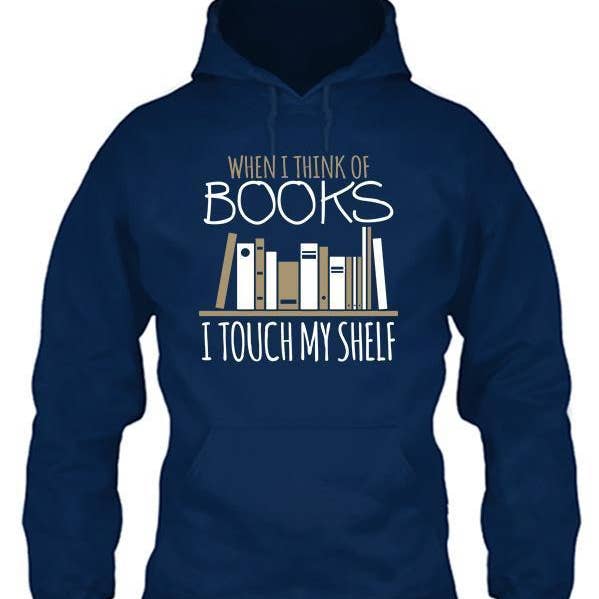 Quand je pense à des livres, je touche mon étagère pour la vente par Soulful Wear