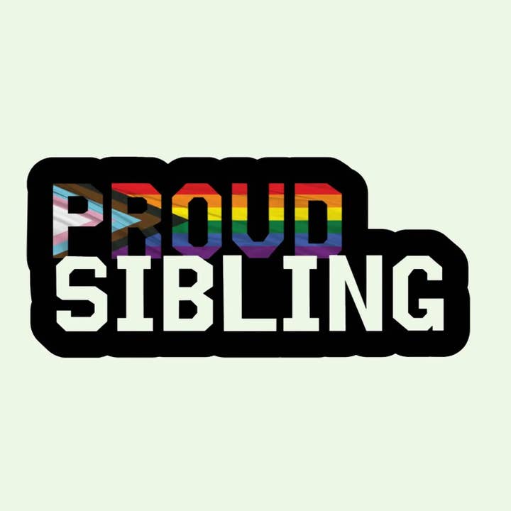 Own Your Pride - Wholesale Sticker - Proud Sibling Sticker 2