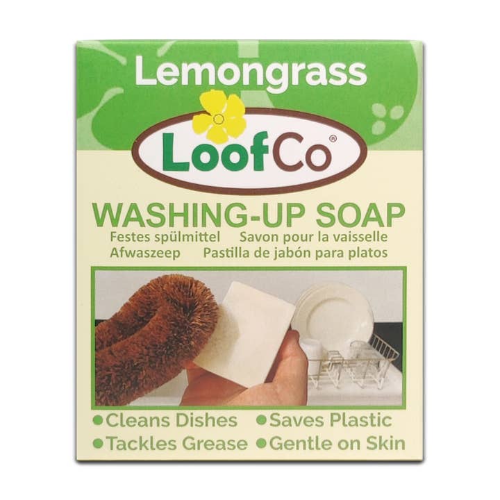 LoofCo - Loofahs & Coconut Brushes – wholesale Dish soap – Dish Washing-Up Soap Bar | Palm Oil Free | Lemongrass