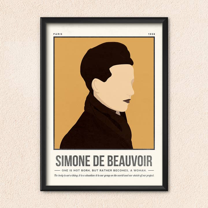 Simone de Beauvoir Print for wholesale by Sera/Lina