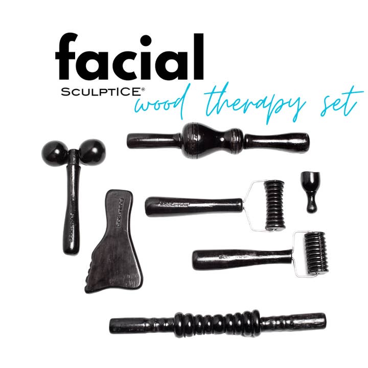 SculptICE® Wood Therapy Facial Set 7pcs for wholesale by SculptICE