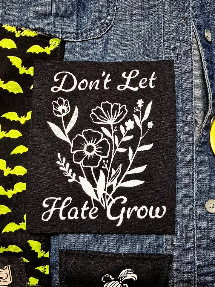 Ne laissez pas la haine grandir coudre sur le patch pour la vente par Femmearchist