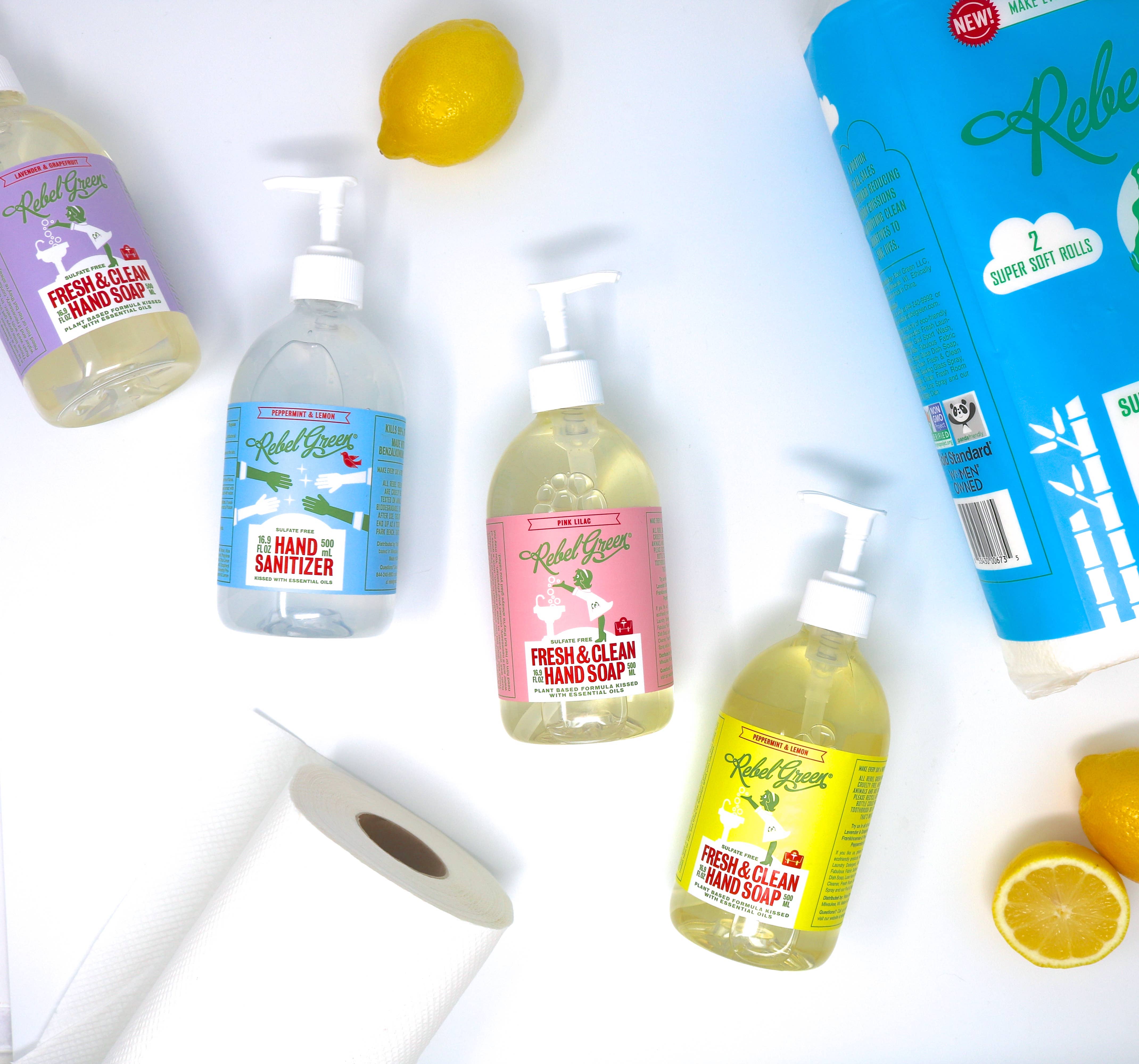 Rebel Green – wholesale Handtvål – Handtvål -Lavendel och Grapefrukt 12oz (enhet)1