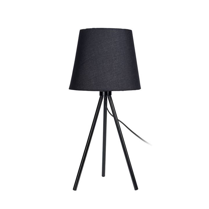 LAMPE HOLZ TISCH 55 CM SCHWARZ R.0100 für den Großhandel von Aktual / Dekora Import S.A