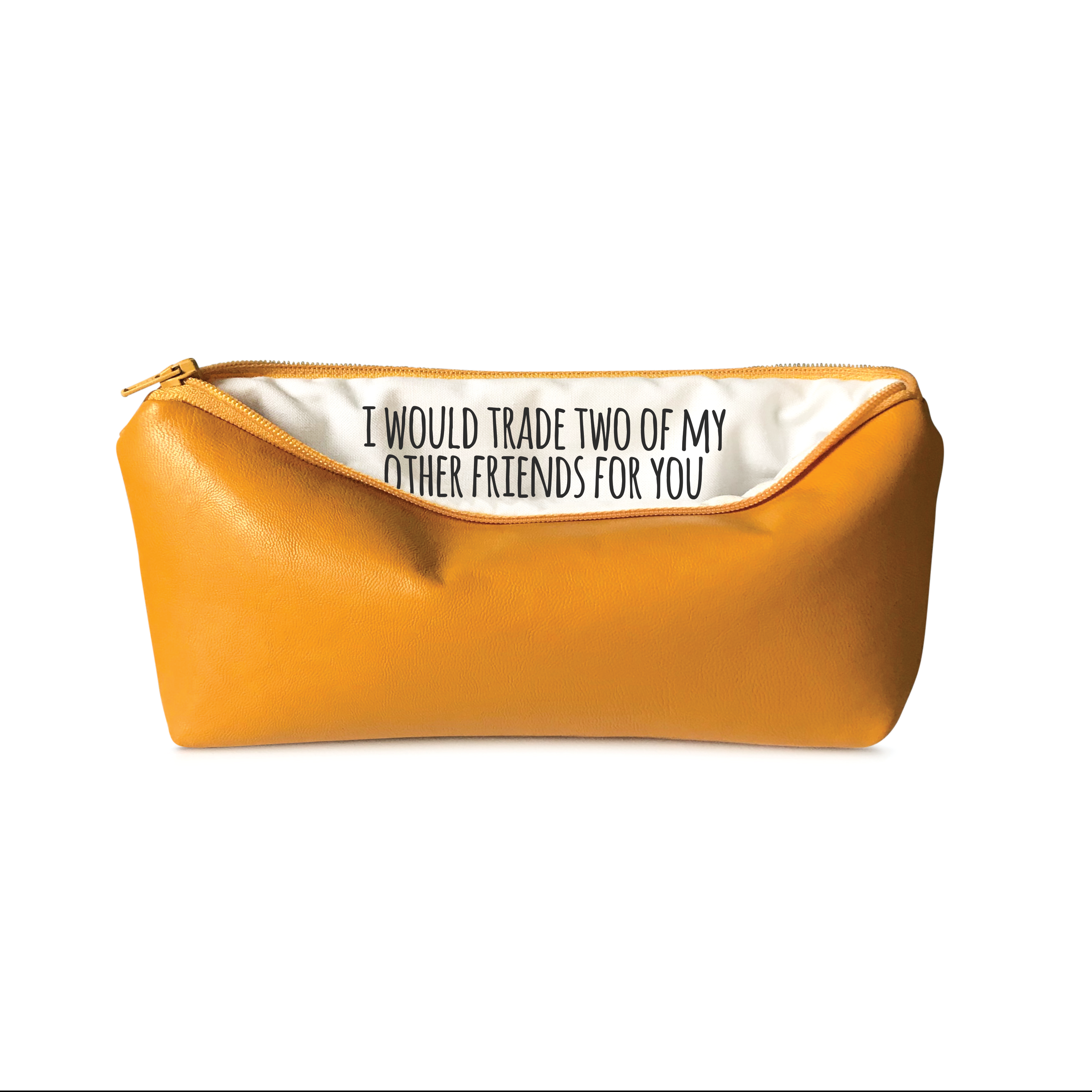 SANDRA SMITH LLC - Wholesale Pencil Case/Pouch - Trade Friends For You - Faux Leather Pencil Pouch0