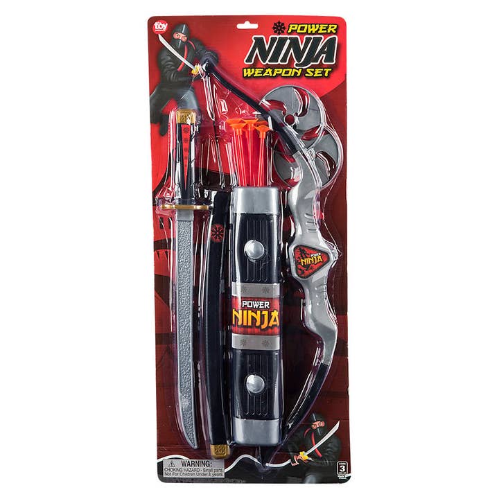 La Luna Bella - Toys - Venta al por mayor Juguete tradicional - Niños - SET DE ARMAS NINJA, 10 PIEZAS, JUGUETES PARA NIÑOS LLB