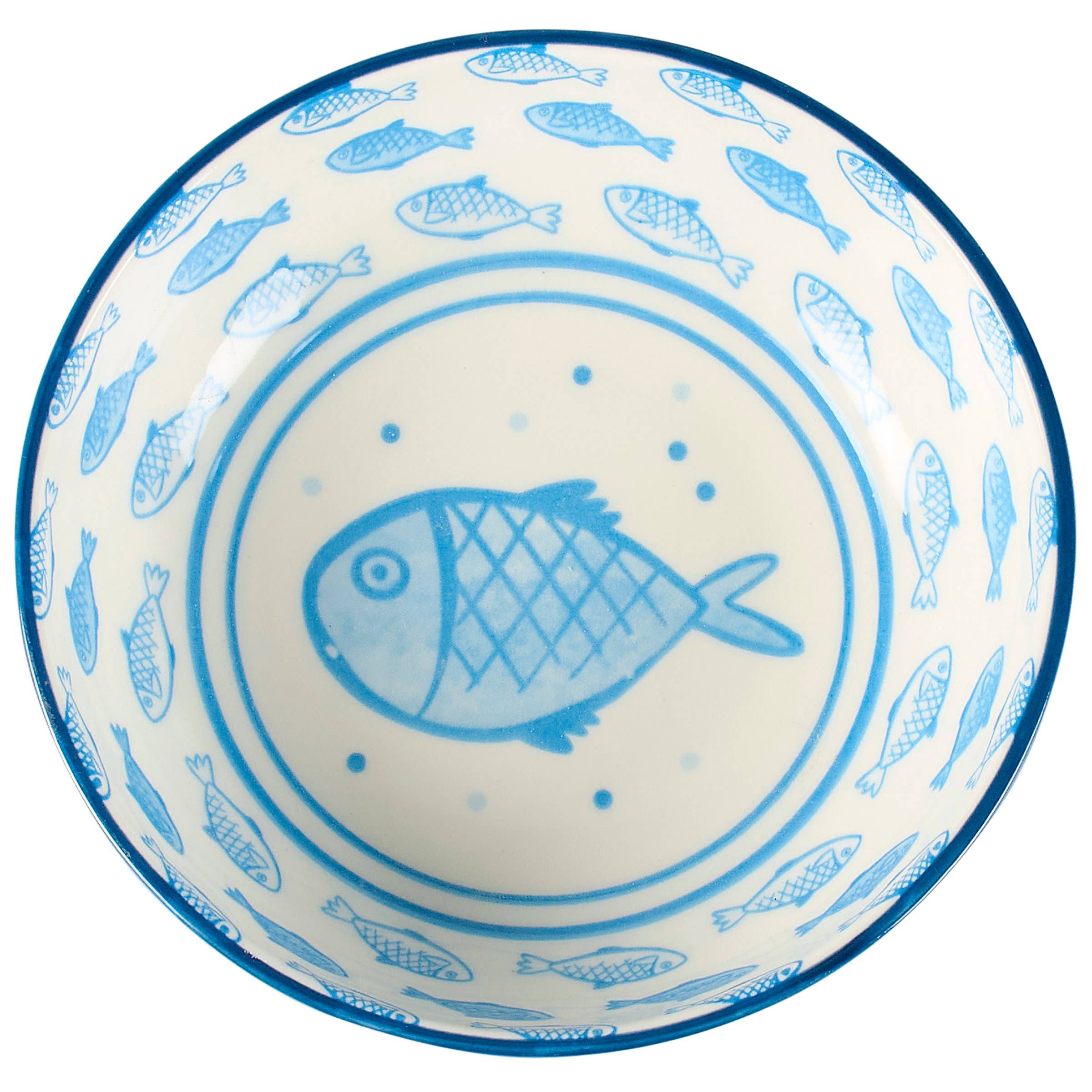 Primitives by Kathy - Wholesale Decorative Plate/Dish/Bowl - Blue Fish Bowl1
