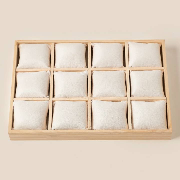 WOOD Wooden Jewelry Bracelet Display Box for wholesale on Faire2