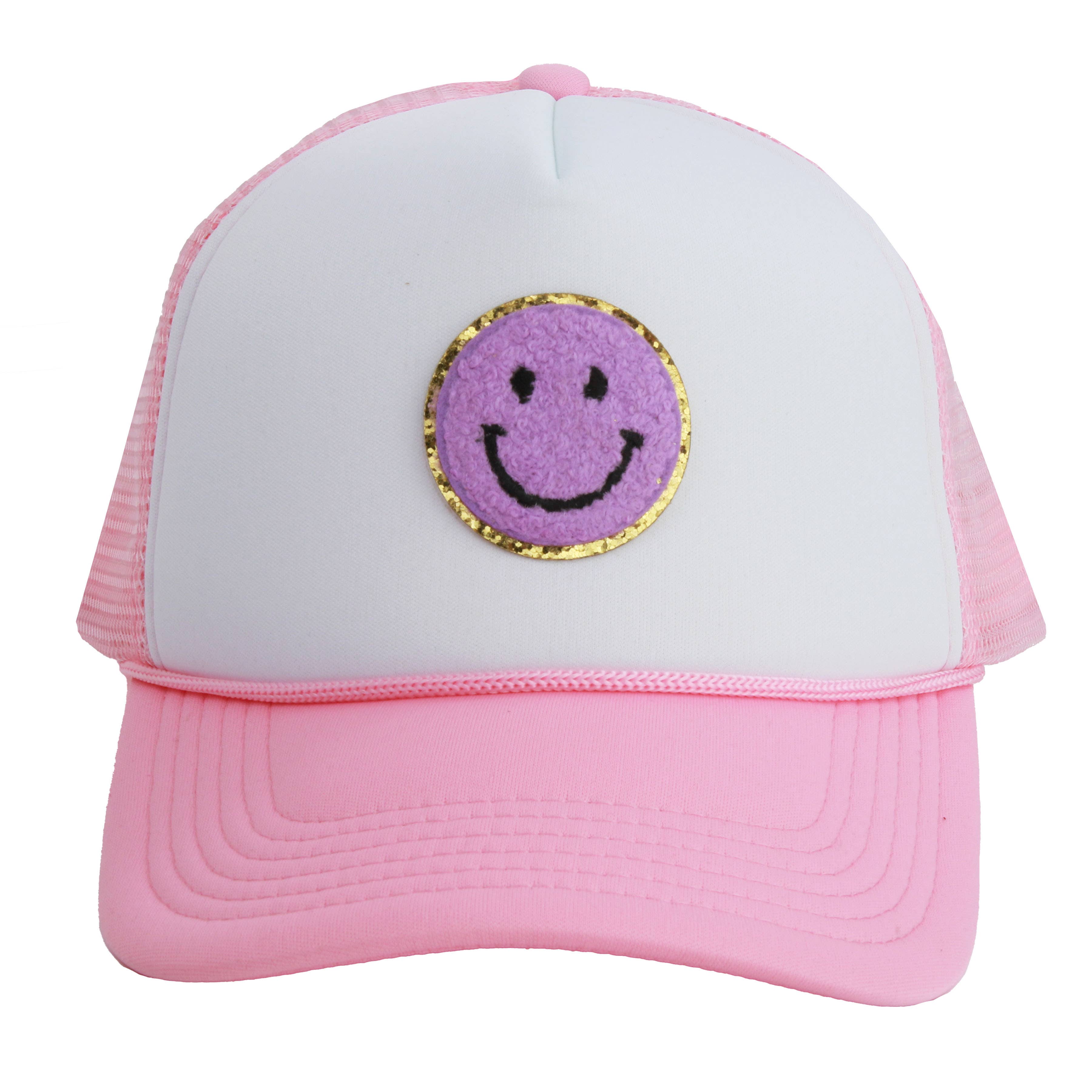 Sparkle Sisters by Couture Clips - Wholesale Kids Hat - Kids - Happy Face Patch Trucker Hat2