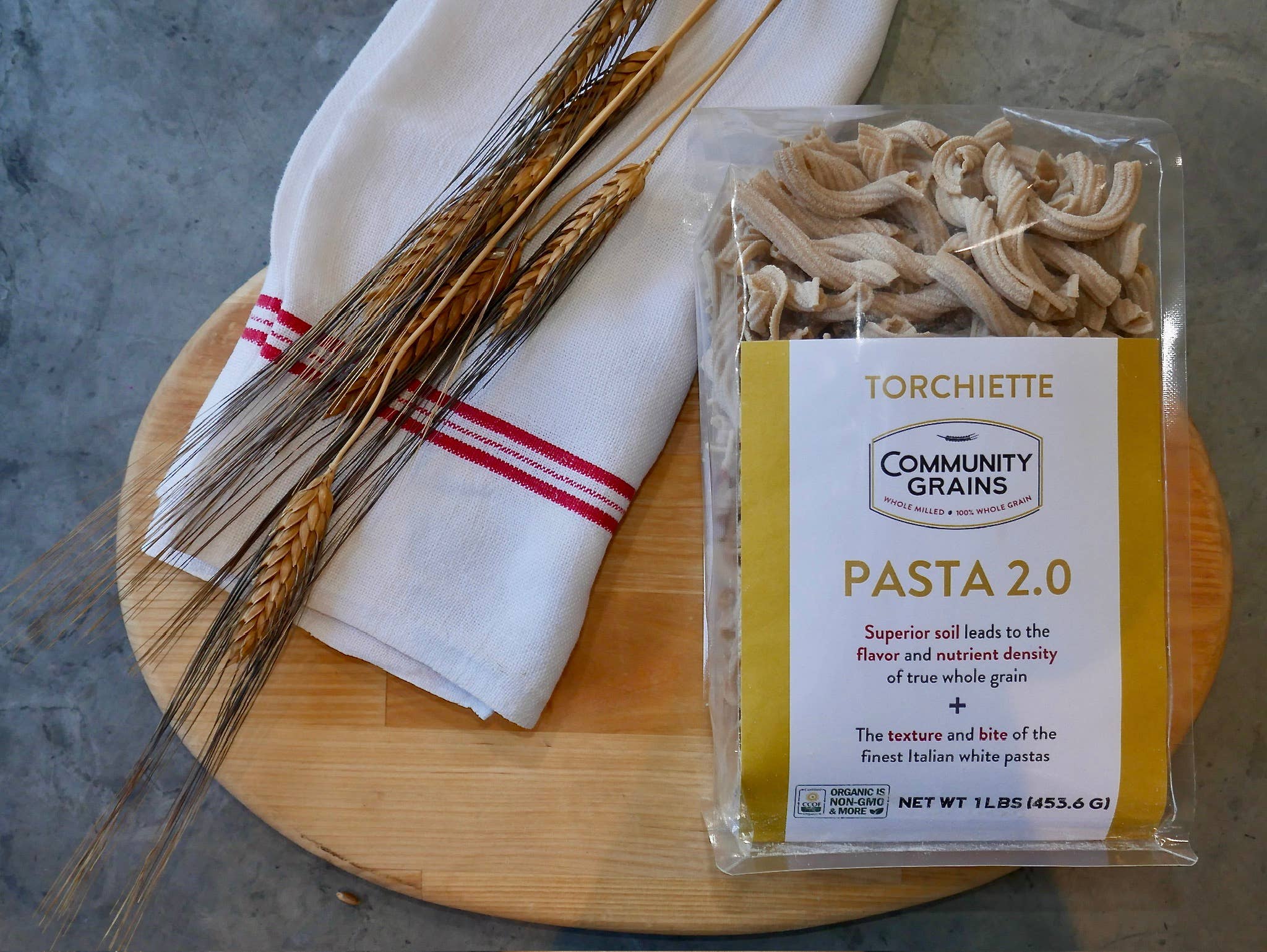 Community Grains - Wholesale Pasta - Organic Torchiette Pasta 2.03