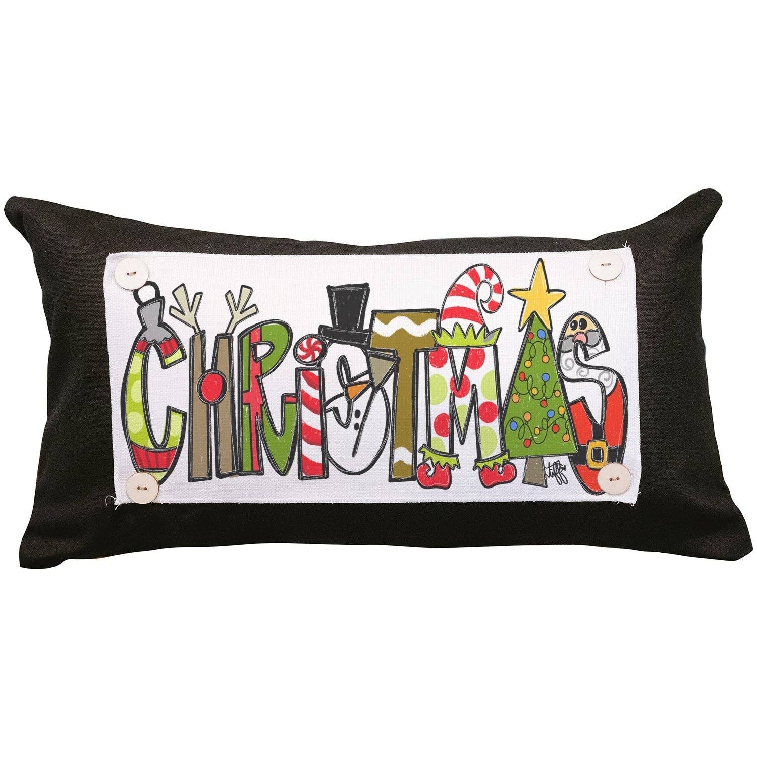 LuckyBird Apparel and Home - Vendita all'ingrosso Cuscini lombari - Cuscino Swap Christmas Pals0