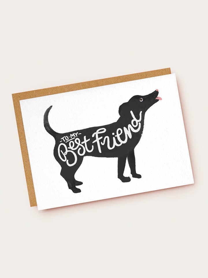 Tarjeta de felicitación Dog Best Friend para venta al por mayor de Jade Fisher