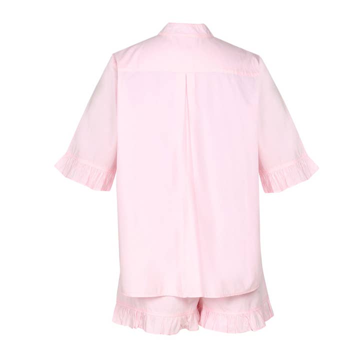 Rosa-A-Boo Solid Mandarin krage sovhytt set, flickor för wholesale på Faire