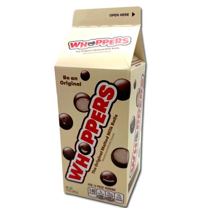 I Got Your Candy - Wholesale Chocolate Covered Sweets - Whoppers Malted Milk Balls Carton 12oz - 12ct