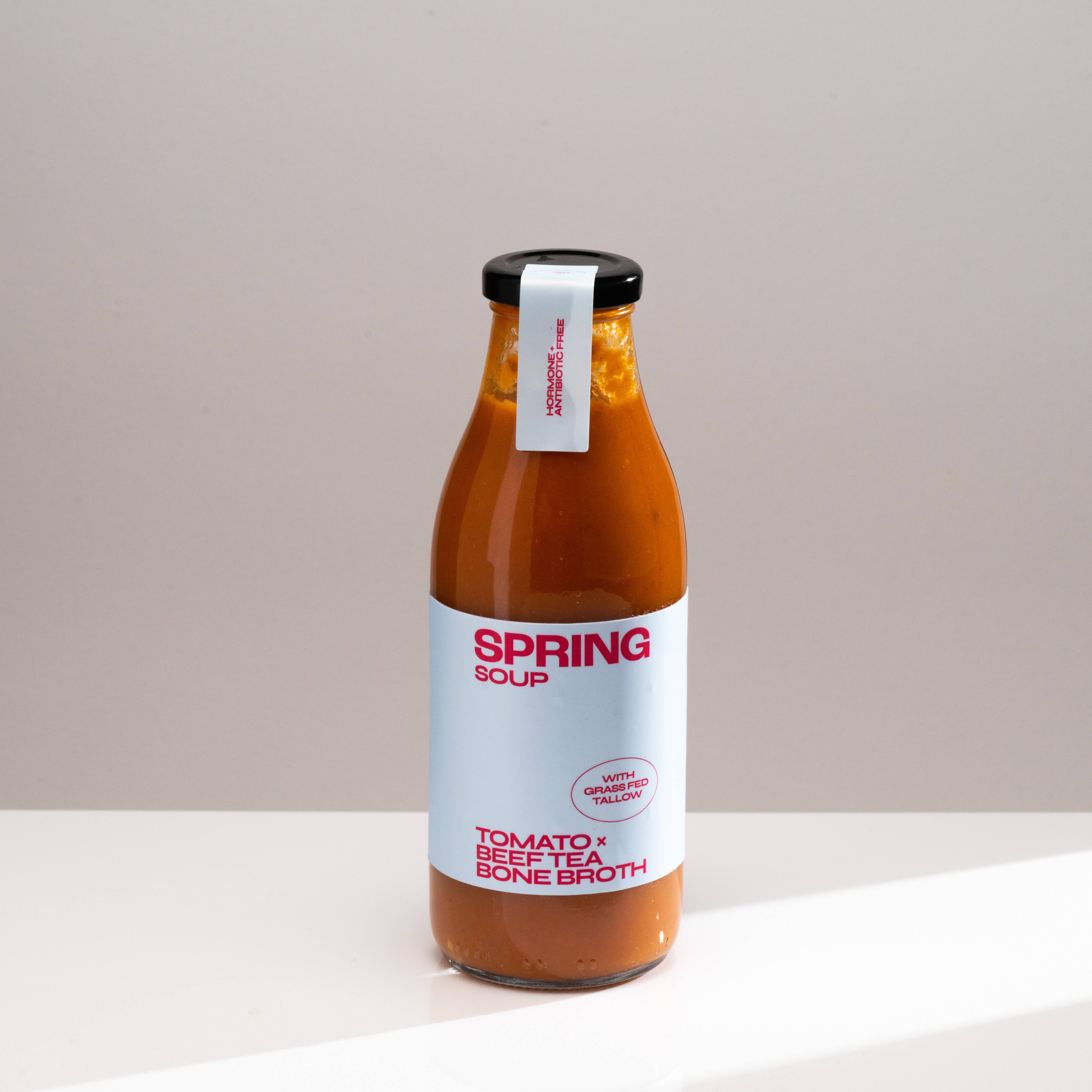 SPRING – wholesale Soup – Roasted Tomato & Beef Tea Bone Broth x Soup