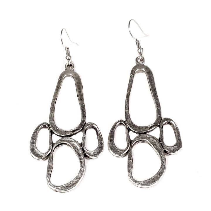Item # 010-4010B - Orecchini in peltro per la vendita all'ingrosso da parte di The Ancient Bazaar Jewelry & Accessories