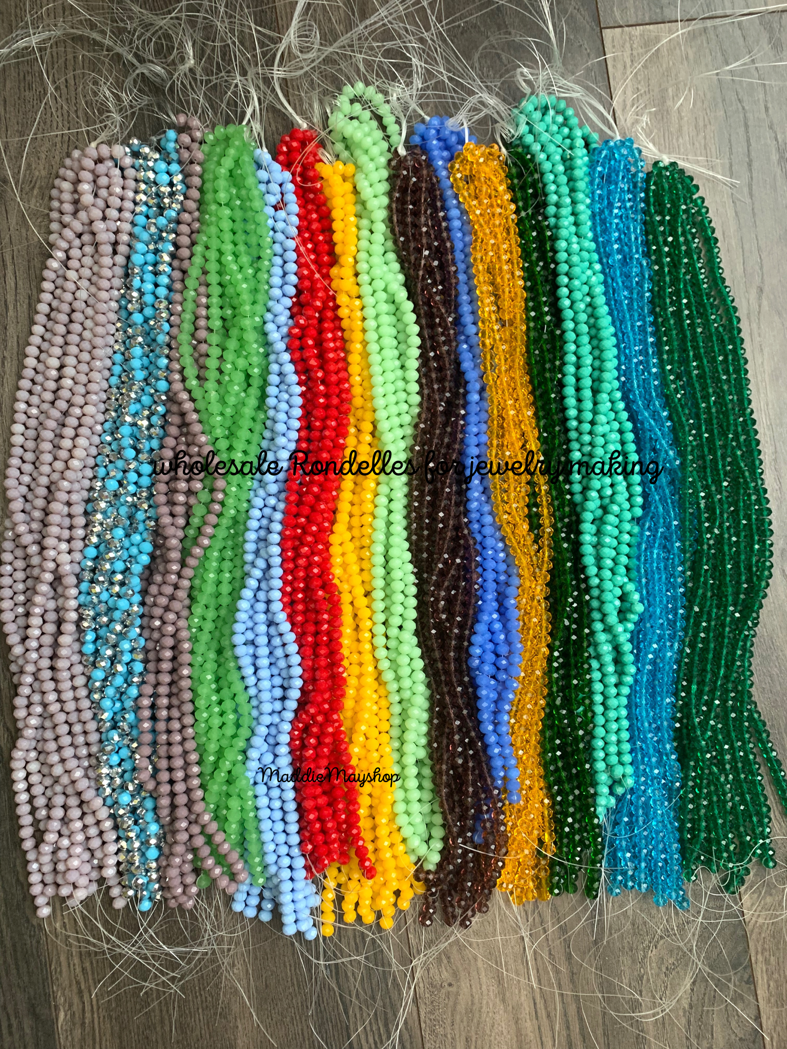 MaddieMayShop - Wholesale Beads - 8mm Rondelles Crystals for Jewelry making16