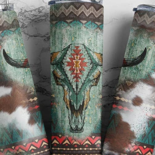 Western vibes 20 oz double walled tumbler for wholesale by Twisted Tumbler, LLC