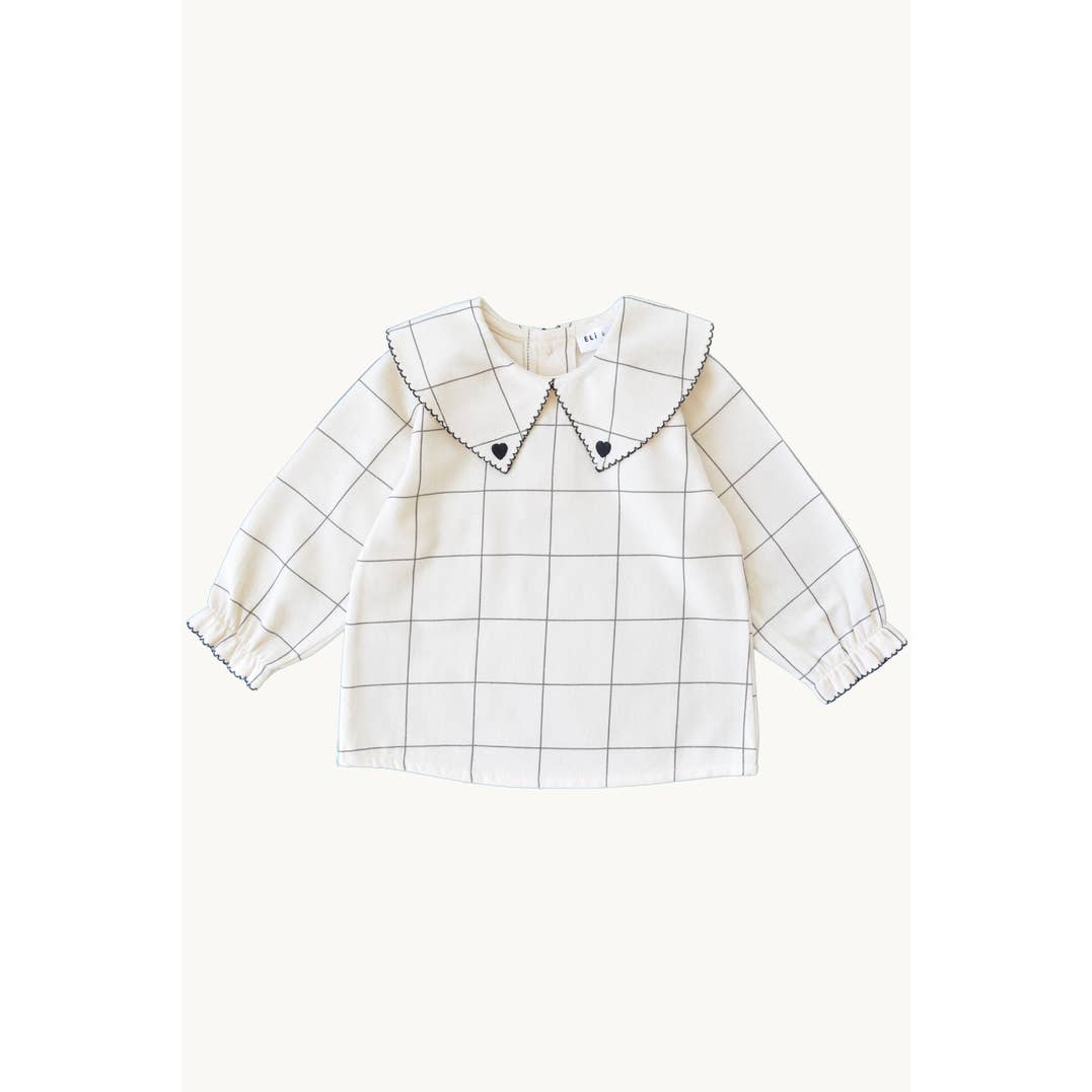 Baby / Girl Blouse Check Patterned 100% Cotton for wholesale by Eli & Nev (we cover U.S. import duties)