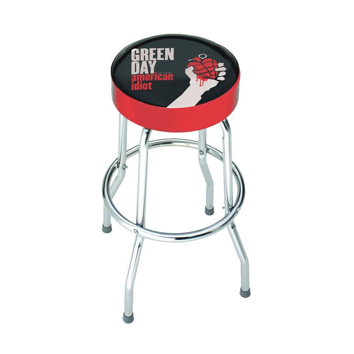 Rocksax Green Day Bar Stool - American Idiot for wholesale by ROCK INDUSTRIES EUROPE LIMITED