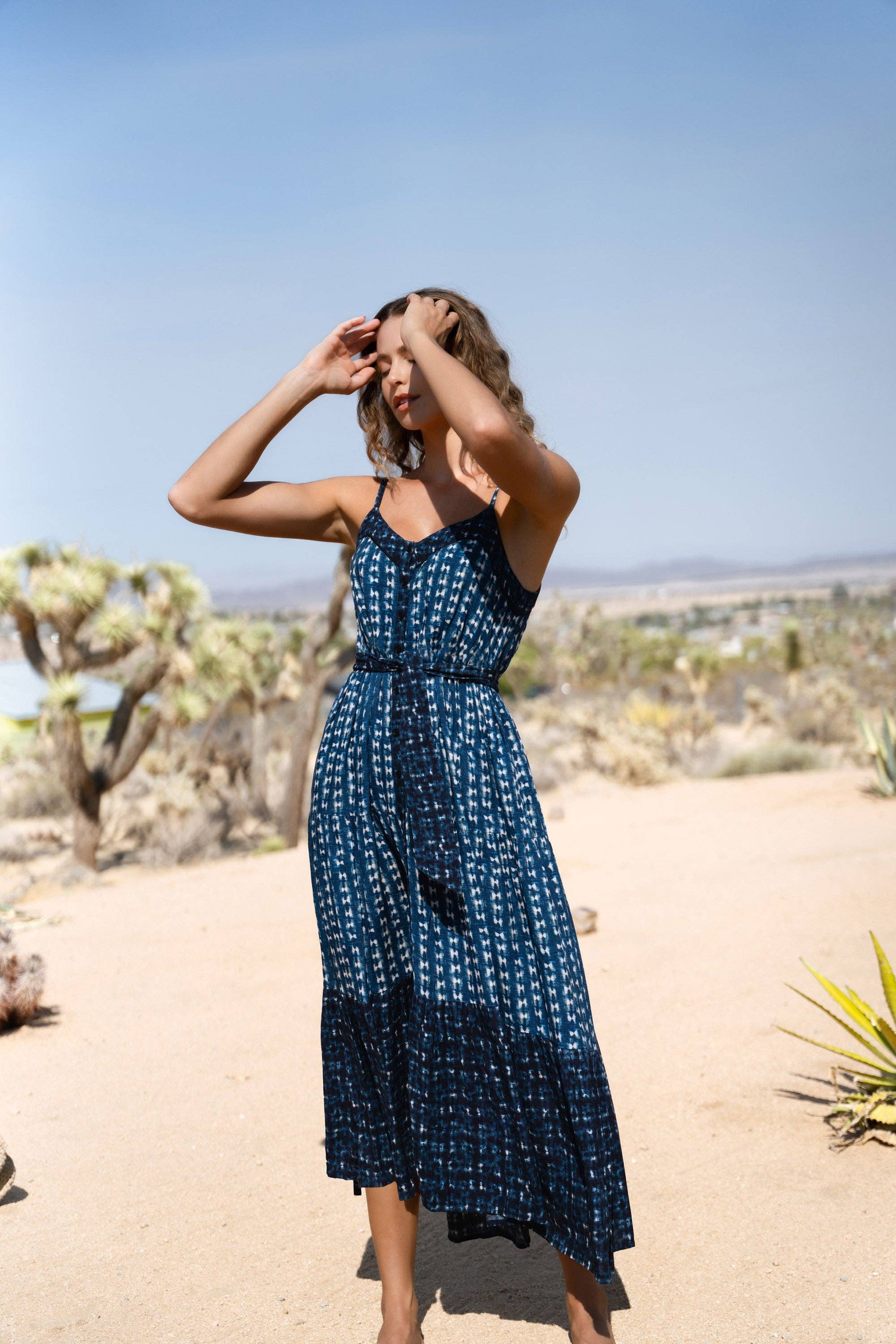 Addyson Dress In Denim Tides for wholesale on Faire3