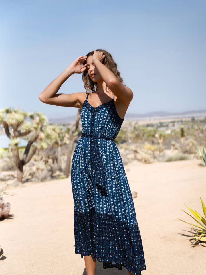 Addyson Dress In Denim Tides for wholesale on Faire3
