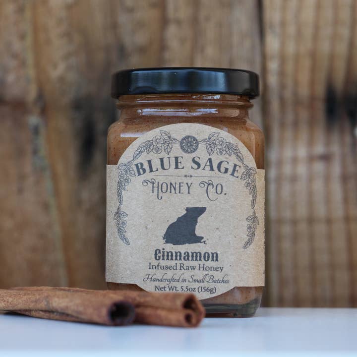 Blue Sage Honey Co. – Engroshandel Honning – Kanel infunderet rå honning gourmet spisekammer