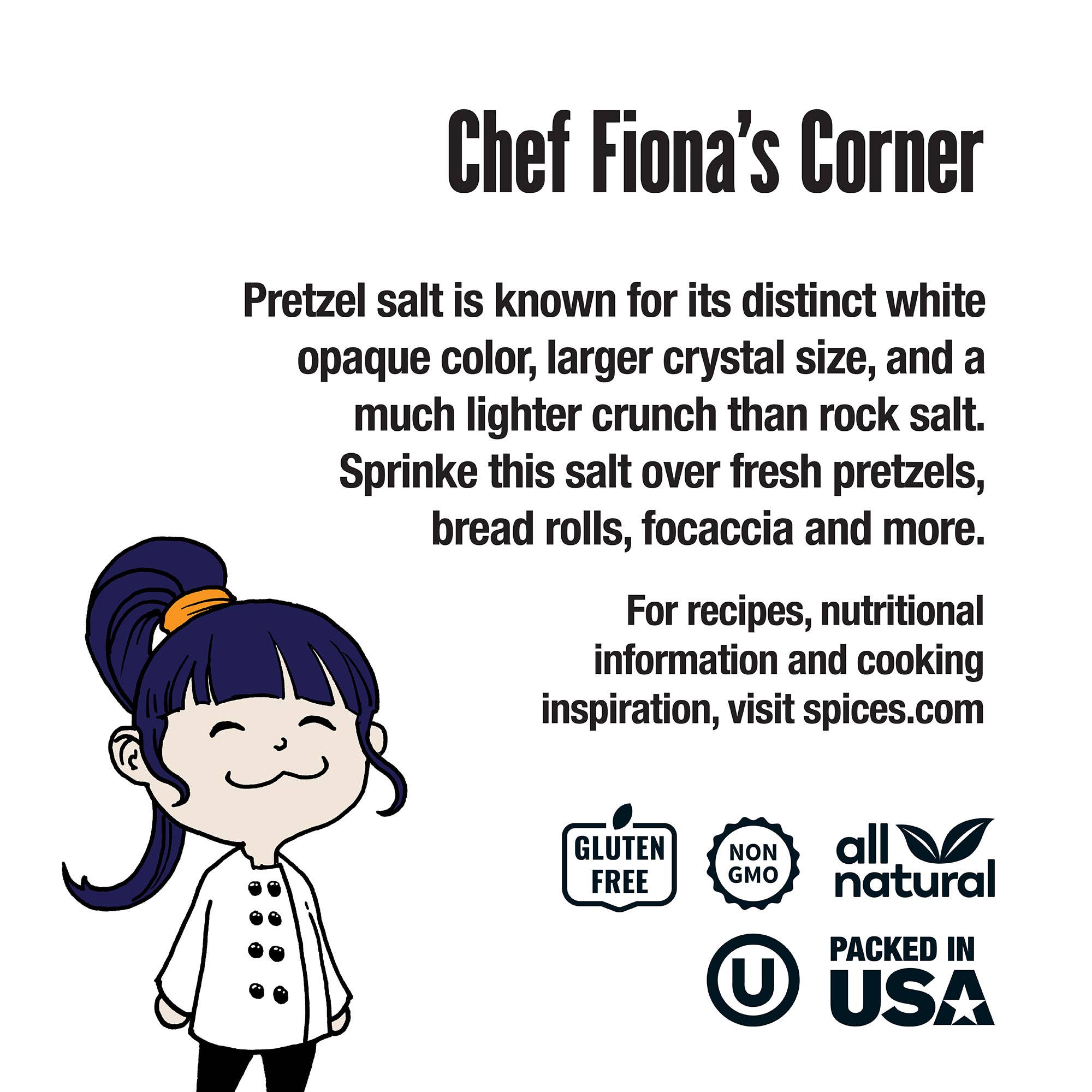 THE SPICE LAB - Wholesale Salt - Pretzel Salt - Case of 6 - 8.2 oz Shaker Jars $2.15 ea.2