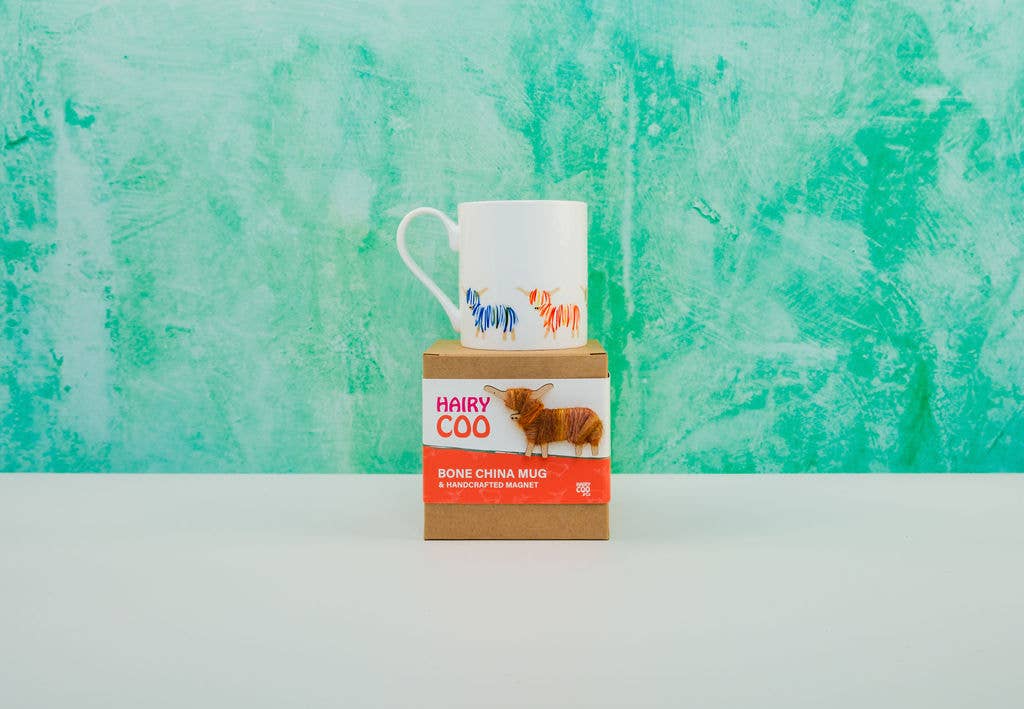 Hairy Coo - Wholesale Coffee Mug - Highland Cow China Mug - Born and Bred in Scotland6