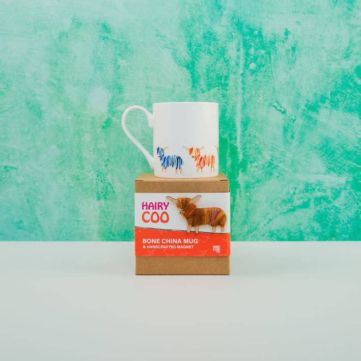 Hairy Coo - Wholesale Coffee Mug - Highland Cow China Mug - Born and Bred in Scotland6