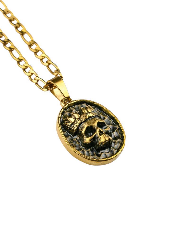 Pas de rois, pas de maître pendentif et chaîne pour la vente par SAVAGE TACTICIANS