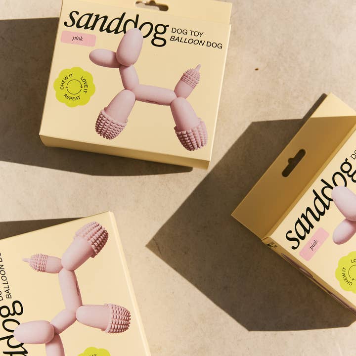 Balloon Dog Chew Toy for Puppies & Small/Medium Dogs for wholesale by Patty's Pet Foods