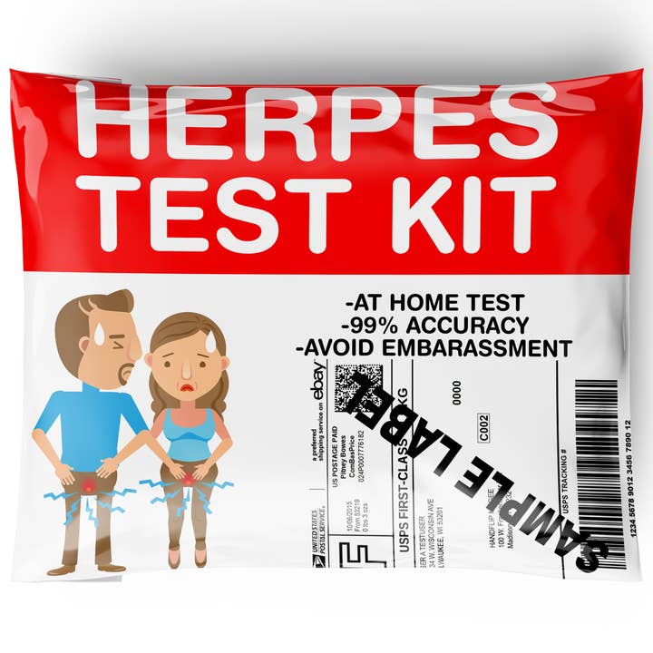 Herpes Test Kit Prank Package for wholesale by Beersy