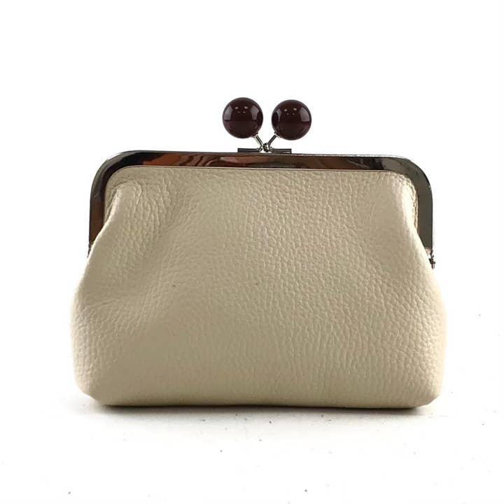 MILANO AMOUR - Vendita all'ingrosso Portamonete - Donna - PORTAMONETE MARRONE CON CLIP MIGNON